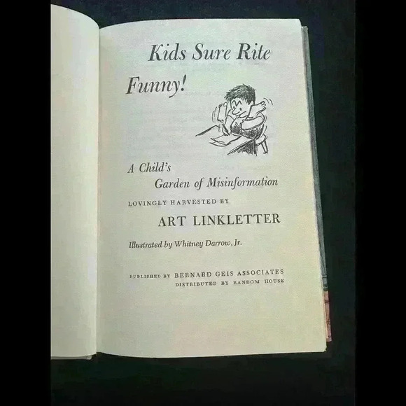 Vintage 1st Edition Kids Sure Rite Funny! 1962 Hardcover Fair Condition - Picture 2 of 5